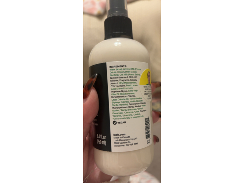 Lush Super Milk Conditioning Hair Primer, 8.4 fl oz/250 mL
