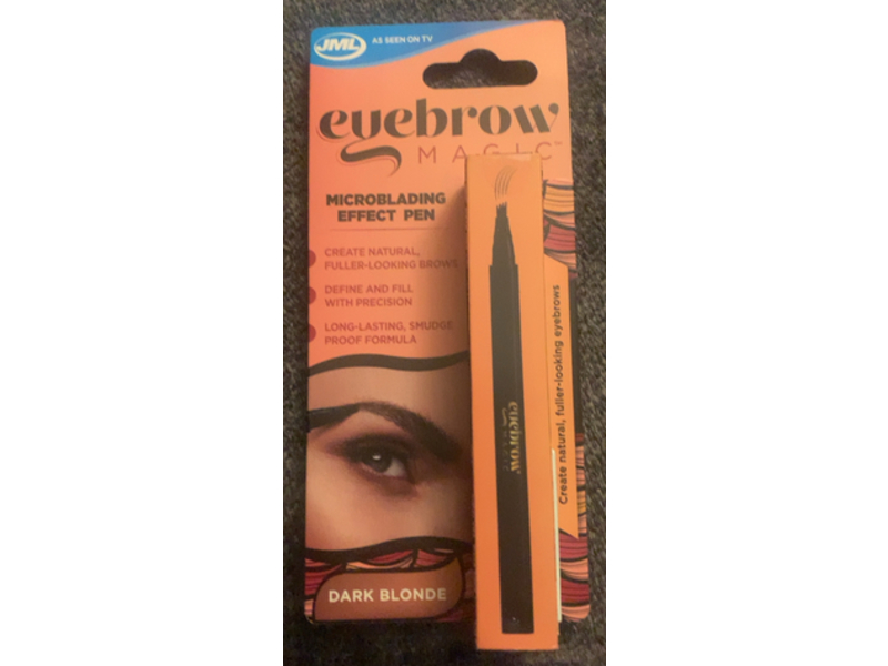 JML Eyebrow Magic Microblading Effect Pen, Dark Blonde, 0.04 fl oz/1.4 mL