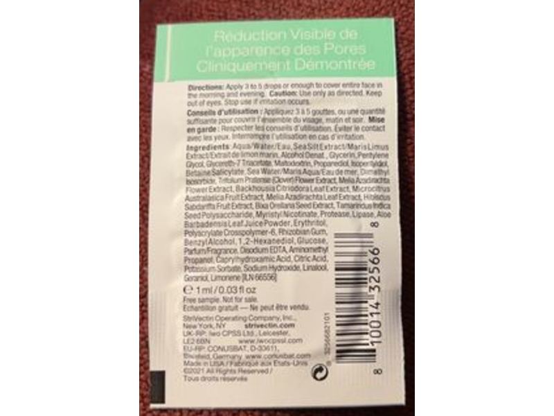 Strivectin Multi-action Super Shrink Pore Minimizing Serum, 0.03 fl oz/1 mL