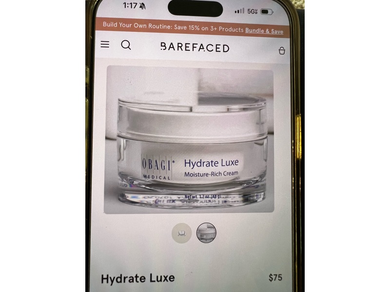 Obagi Hydrate Luxe Moisture-Rich Cream, 1.7 oz/48 g