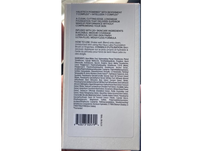 Haus Labs By Lady Gaga Foundation, 175 Light Neutral, 1 fl oz/30 mL