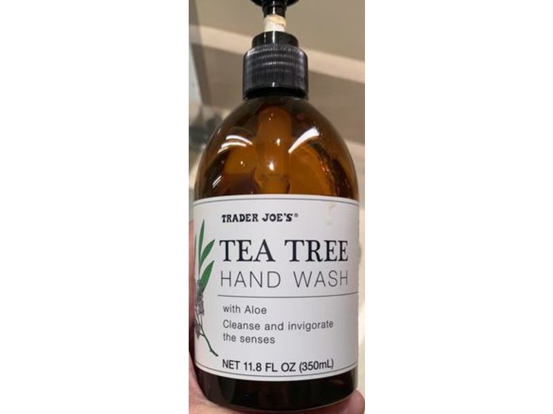 Trader Joe's Tea Tree Hand Wash, Aloe, 11.8 fl oz/350 mL, Pack Of 2