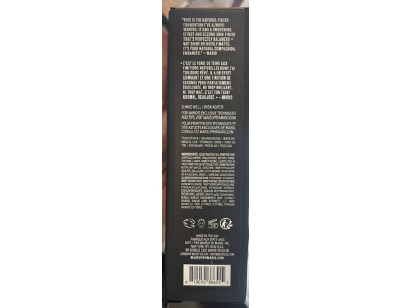 By Mario Natural Finish Foundation, 16.5N, 1 oz/30 mL