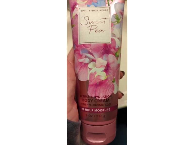 Bath & Body Works Ultimate Hydration Body Cream, Sweet Pea, 8 oz/226 g