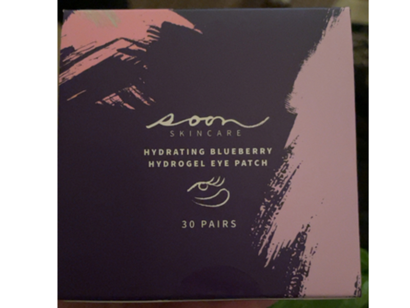 Soon Skincare Hydrating Hydrogel Eye Patch, Blueberry, 30 Pairs