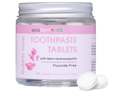 Ecofam Kids Toothpaste Tablets, 2.7 oz/76.5 g, 90 Count