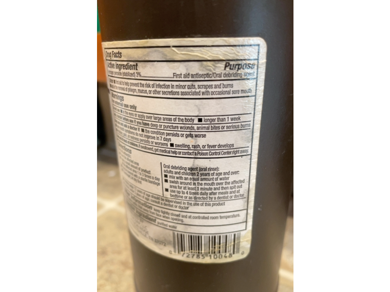 DG Health Hydrogen Peroxide Antiseptic Solution, 32 fl oz/946 mL