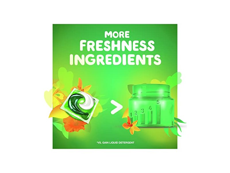 Gain Flings 3 In 1 Oxi Boost Febreze Odor Remover, Island Fresh, 60 oz/1.72 Kg