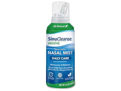 SinuCleanse Breathe Daily Care Sterile Saline Nasal Mist, 4.5 oz/127 g