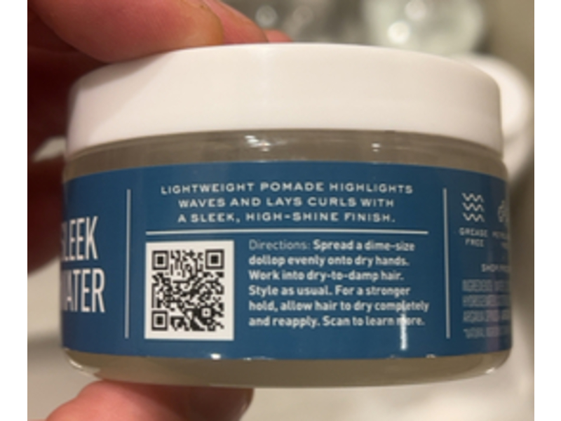 Frederick Benjamin Sleek Water-Based Pomade, Argan Oil, 3.75 fl oz/100 g