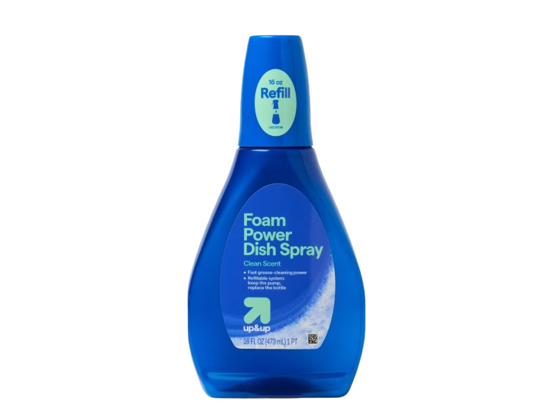 Up & Up Foam Power Dish Spray, Clean Scent, 16 fl oz/473 mL