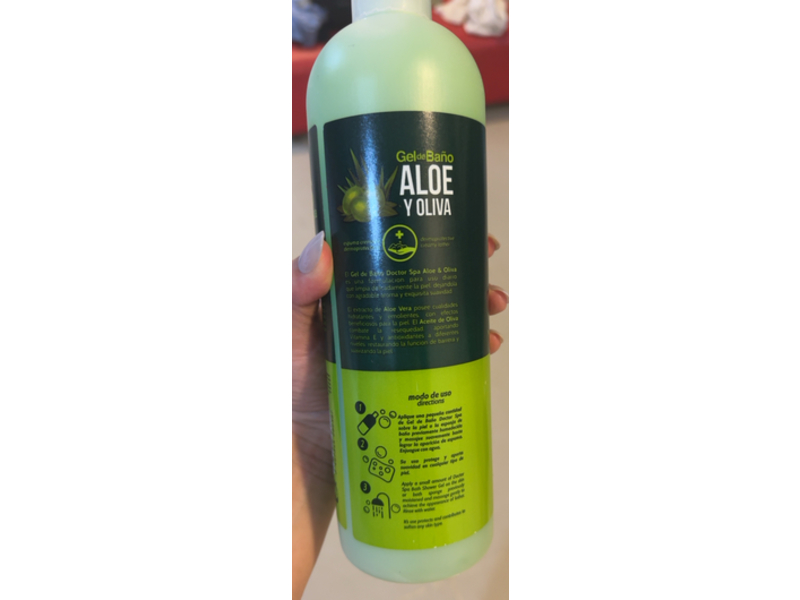 Boe Cosmetics Doctor Spa Bath Shower Gel, Aloe Vera & Olive Oil, 25.36 oz/750 mL