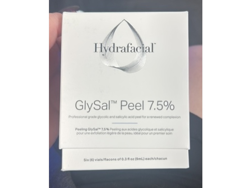 Hydrafacial GlySal Peel 7.5%, 0.3 fl oz/9 mL, 6 Count