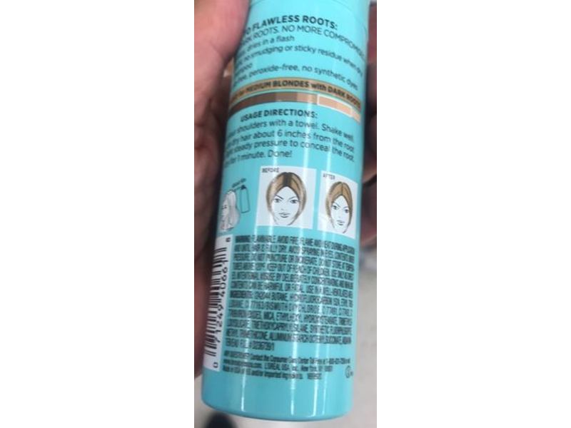 L'Oreal Paris Magic Root Cover Up Temporary Dark Root Concealer Spray, Medium Blonde, 2 oz/57 g