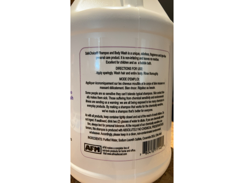 AFM Safe Choice Shampoo & Body Wash, Original Formula, 3.79 L