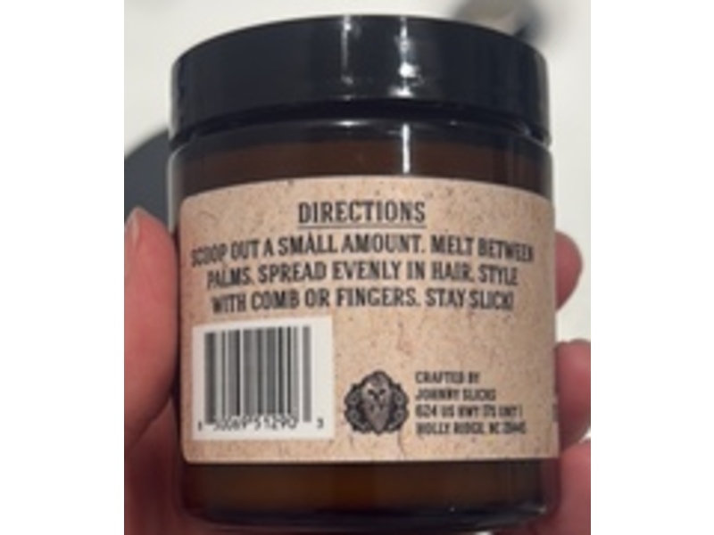 Johnny Slicks Organic Oil Based Pomade, Low Hold, 4 oz