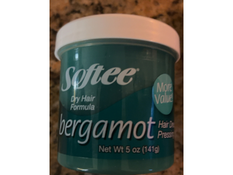 Softee Hair Dress & Pressing Oil, Bergamot, 5 oz/141 g