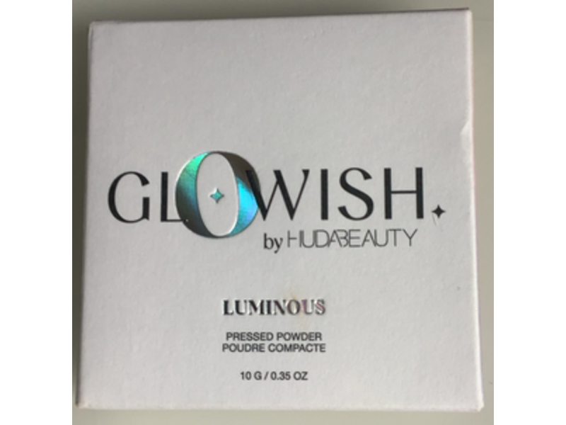 Huda Beauty Glowish Luminous Pressed Powder, 06 Medium Tan, 0.35 oz/10 g