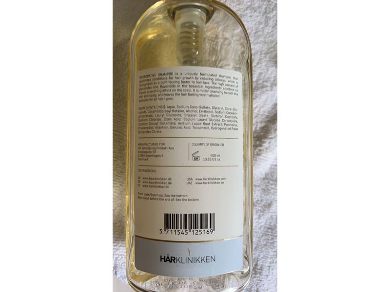 Restorative Shampoo | 13.53 Oz. Add-On Booster Nourishing Shampoo, Harklinikken