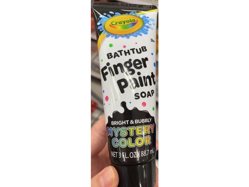 Crayola Bright & Bubbly Bathtub Finger Paint Soap, Mystery Color, 3 fl oz/88.7 mL
