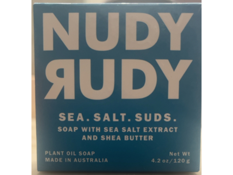 Nudy Rudy Sea Salt Suds Soap, 4.2 oz/120 g