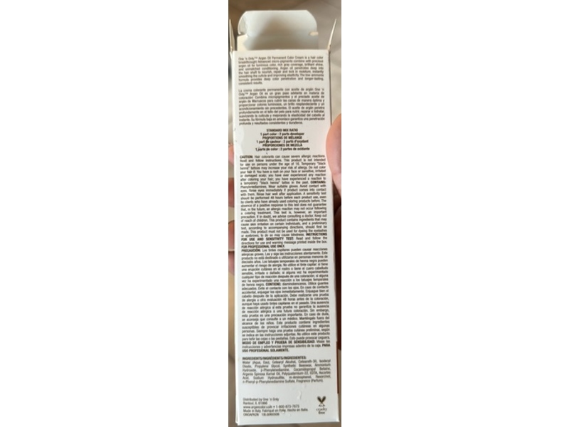 One N' Only Argan Oil Permanent Hair Color Cream, 2N Black, 3 fl oz/90 mL