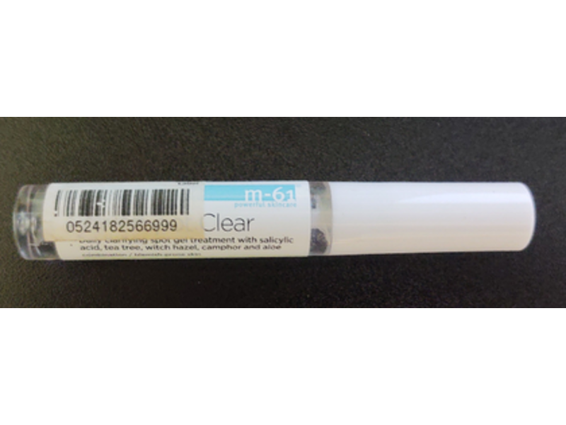 M-61 Power Spot Clear Daily Clarifying Spot Gel Treatment, Salicylic Acid, 0.1 oz, 2.8 g