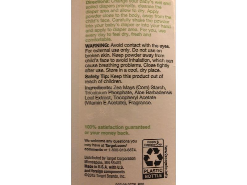 Up&Up Baby Powder, Aloe + Vitamin E, 22 oz