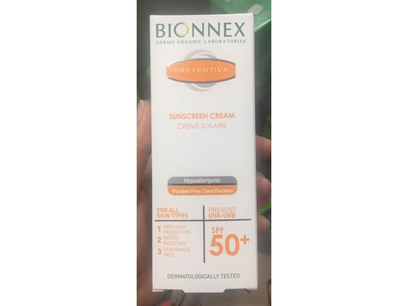 Bionnex Sunscreen Cream, Preventiva, SPF 50+, 50 ml