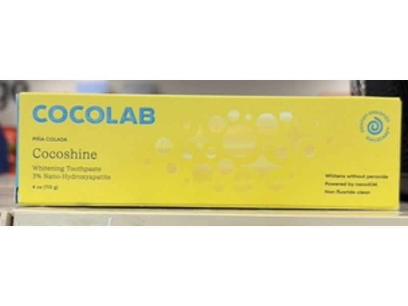 Cooclab Cocoshine Whitening Toothpaste, Pina Colada, 4 oz/113 g