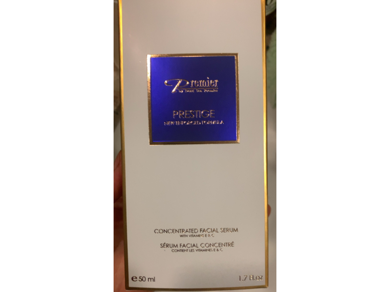 Premier Dead Sea Premier Concentrated Facial Serum, Vitamin E & C, 1.7 fl oz/50 mL