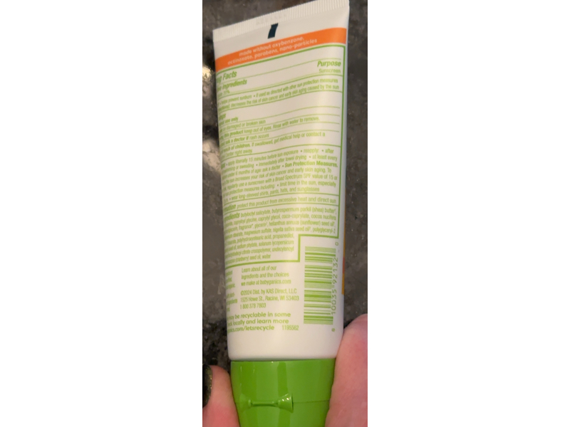 Babyganics Kids Sheer Blend Mineral Sunscreen, SPF 50, 3 fl oz/89 mL