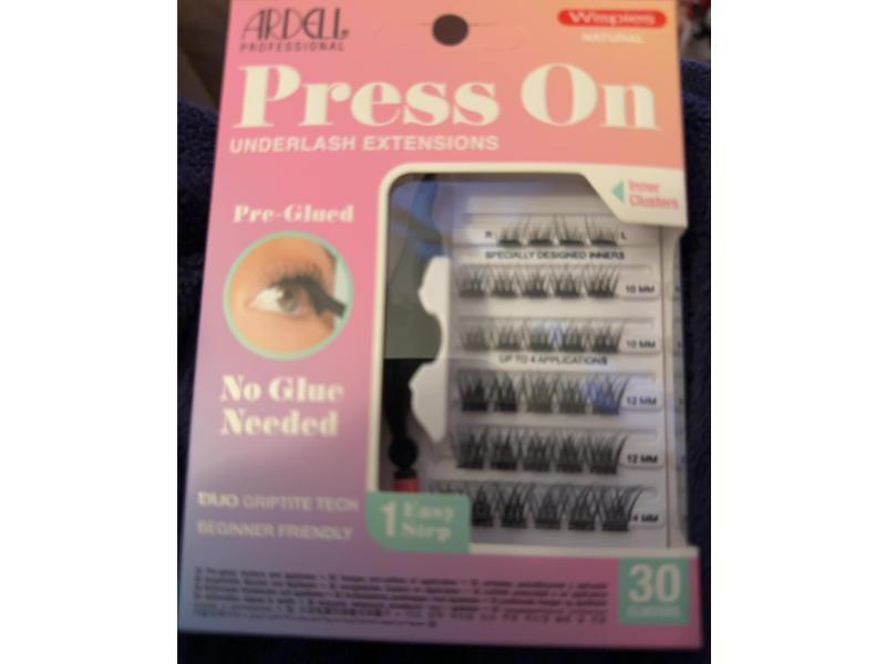 Ardell Press On Underlash Extensions, Wispies Natural, 30 Count