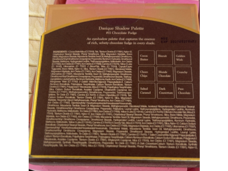 Dasique Eye Shadow Palette, #11 Chocolate Fudge, 10.5 g