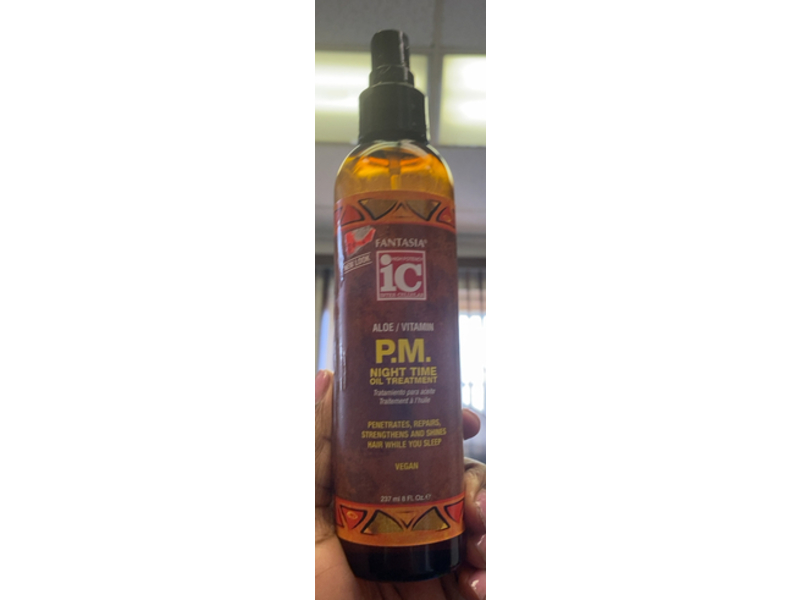 Fantasia P.M. Night Time Oil Treatment, Aloe/Vitamin, 8 fl oz/237 mL