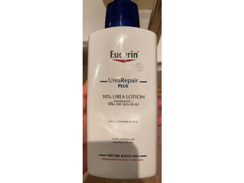 Eucerin Immediate + 48h Dry Skin Relief Repair Plus Lotion, Urea 10%, 400 mL