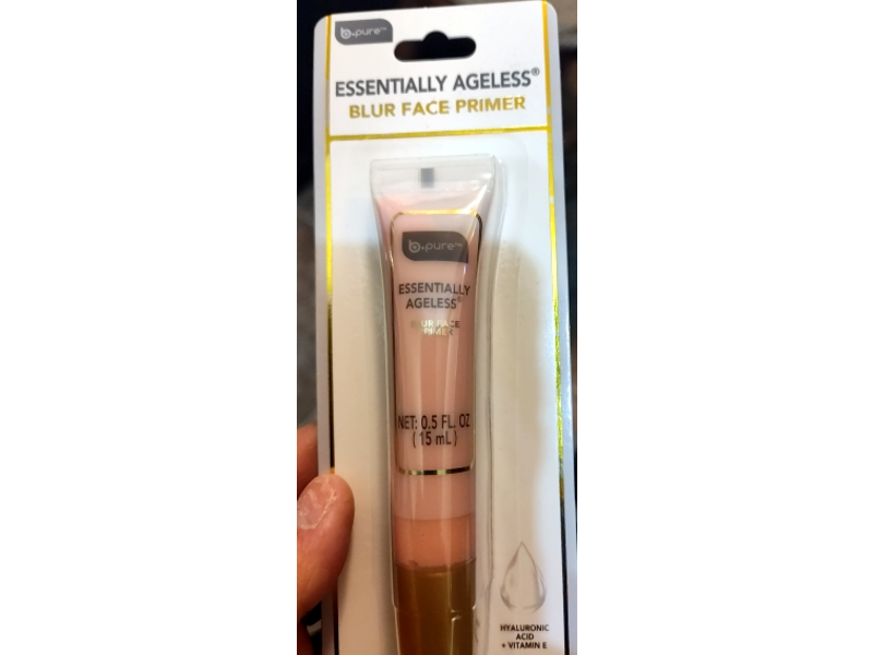 b.pure Essentially Ageless Blur Face Primer, Hyaluronic Acid + Vitamin E, 0.5 fl oz/15 mL