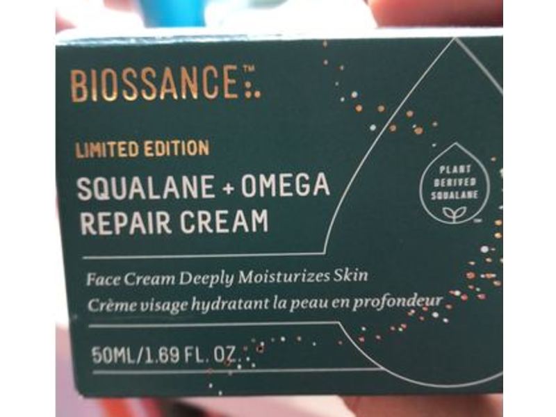 Biossance Face Repair Cream, Squalane + Omega, Limited Edition, 1.69 fl oz/50 mL