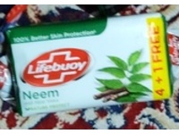 Lifebuoy Soap Bar, Neem And Aloe, 125 g - thumbnail 2