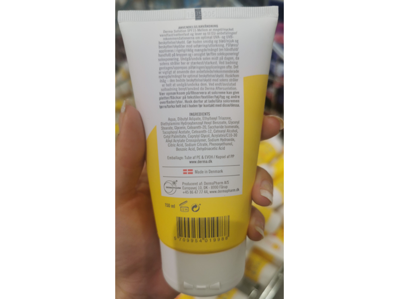 Derma Sollotion Mellem, SPF 15, 150 mL