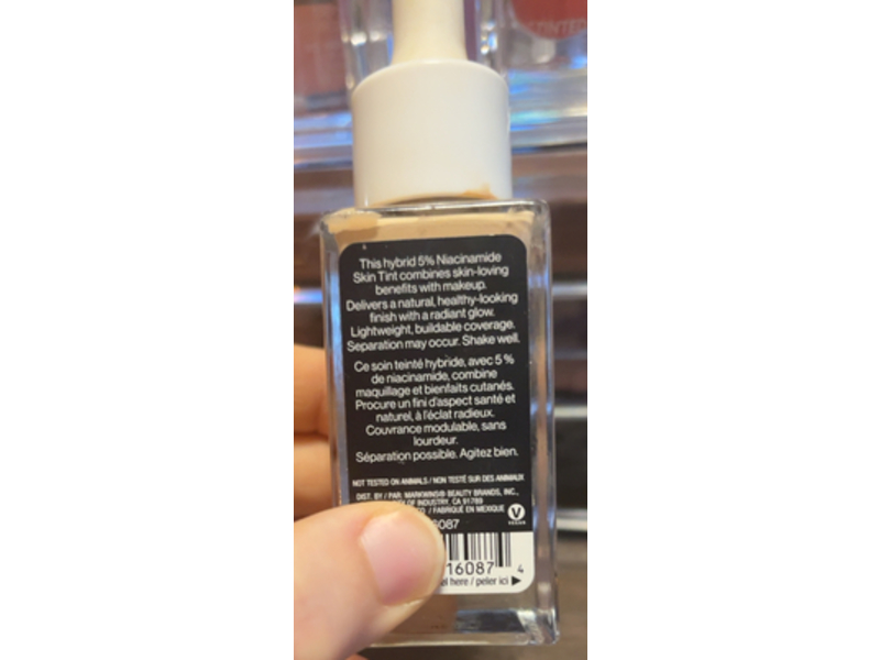 Wet N Wild Skin Tint, 5% Niacinamide + Hyaluronic Acid, Fair-Clair, 1.08 fl oz/32 mL