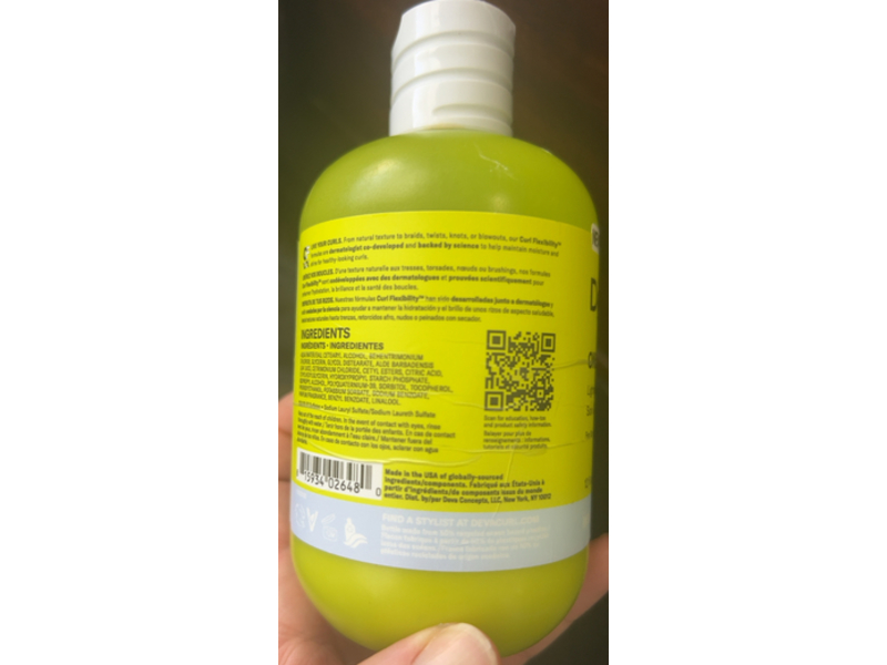 DevaCurl One Condition Delight Lightweight Cream Conditioner, Green Oasis, 12 fl oz/355 mL