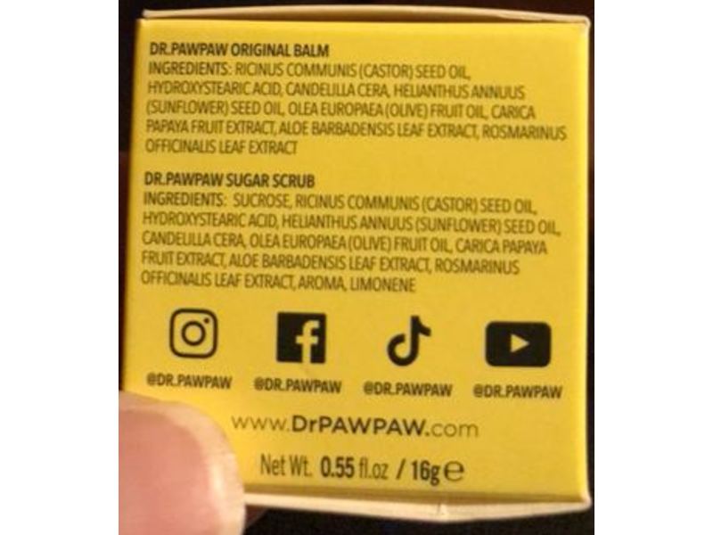 Dr.Paw Paw Lip Scrub & Lip Balm Duo, 0.55 fl oz/16 g