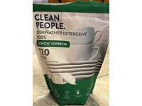 The Clean People Dishwasher Detergent Pods, Lemon Verbena, 1.68 kg, 120 Count - thumbnail 2
