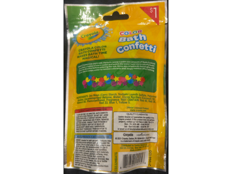 Crayola Color Bath Confetti Soap Flakes, 0.70 oz/20 g