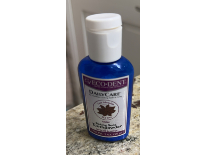 Eco-Dent Daily Care Anise Toothpowder, Baking Soda, 2 oz/56 g