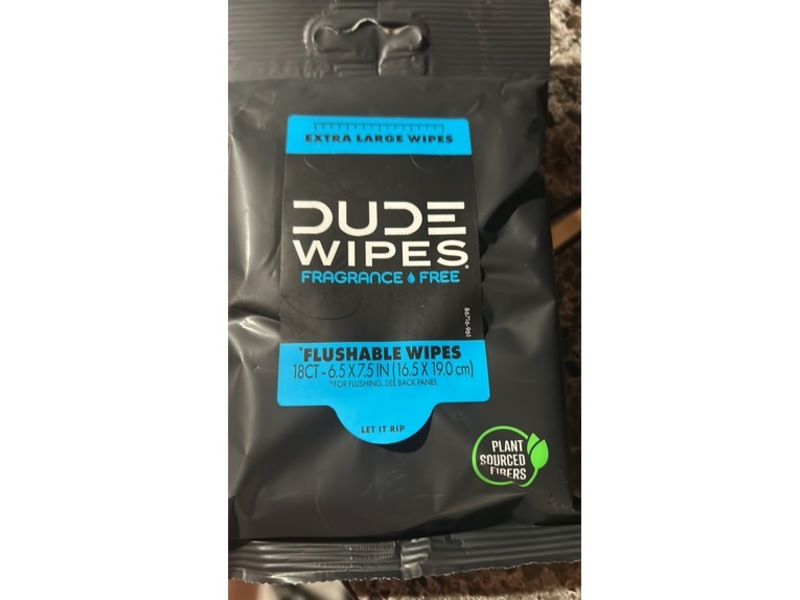Dude Wipes Flushable Wipes, 18 Count, Pack Of 6