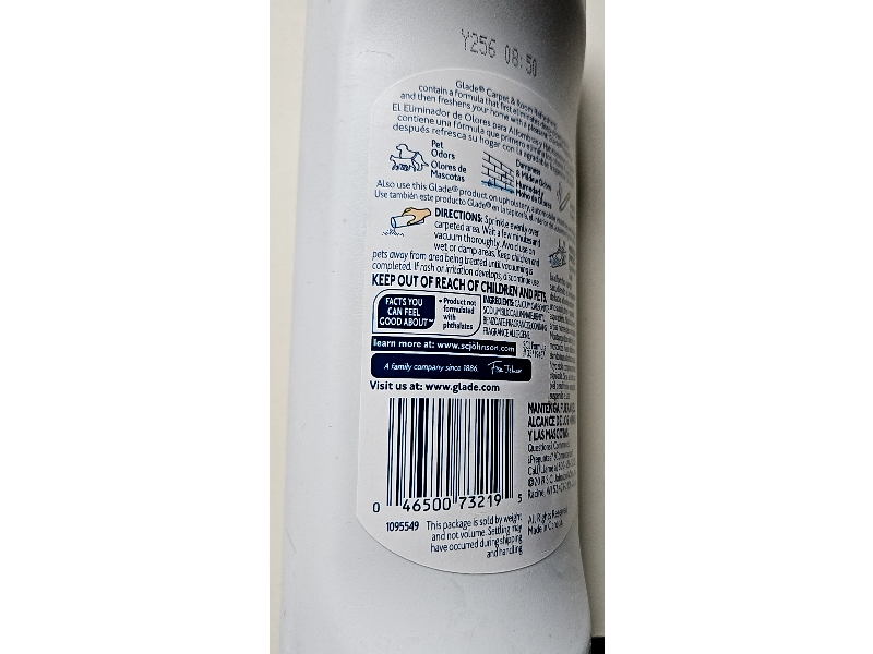 Glade Carpet & Room Refresher, Lavender & Peach Blossom, 32 oz/907 g