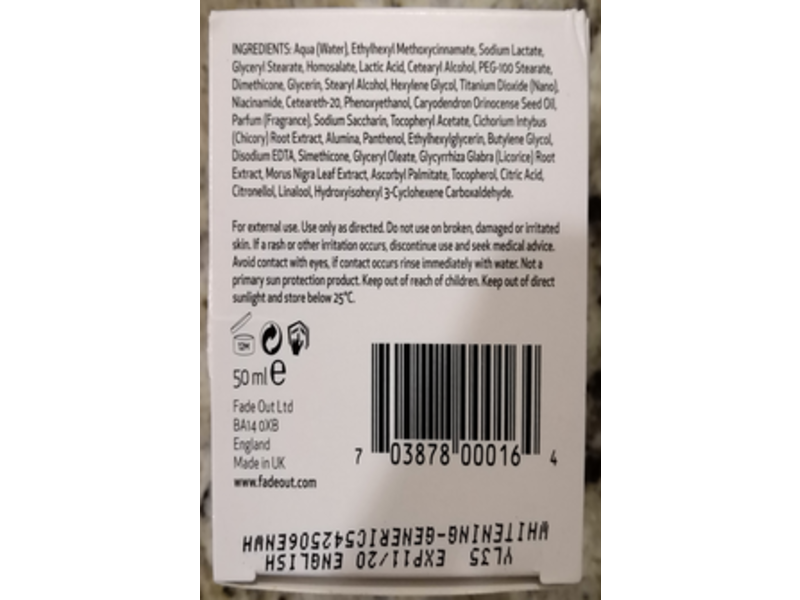 Fadeout Advanced + Vitamin Enriched Day Cream, SPF 25, 50 mL