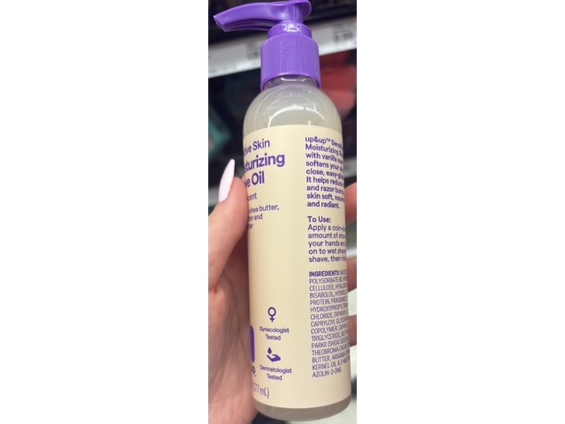 Up&up Moisturizing Shave Oil, Vanilla, 6 fl oz/177 mL